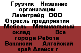 Грузчик › Название организации ­ Ламитрейд, ООО › Отрасль предприятия ­ Мебель › Минимальный оклад ­ 30 000 - Все города Работа » Вакансии   . Алтайский край,Алейск г.